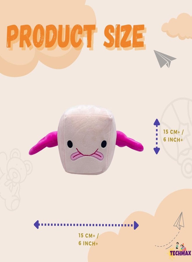 TechMax Solution لعبة TechMax Solution القطيفة الناعمة المربعة اللطيفة الحزينة - Image 2